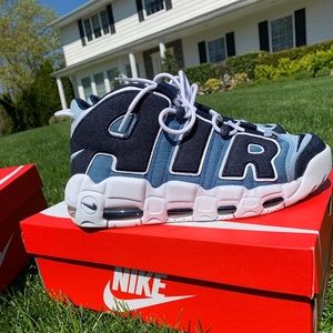 Nike Air More Uptempo “White/Obsidian-TotalOrange”